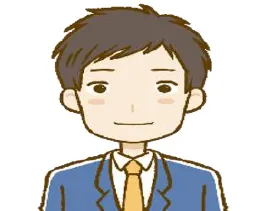 白い背景の前で正面を向き、肩まで写っている顔写真の例
